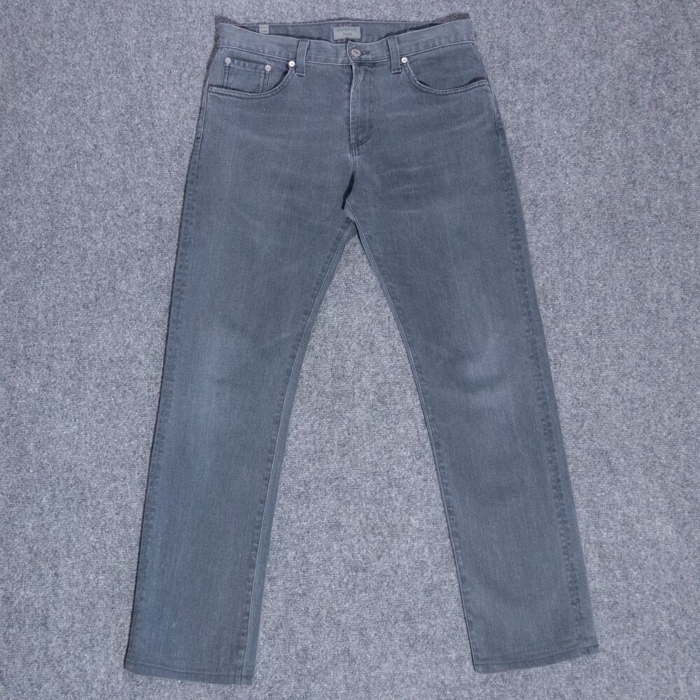 Citizens of Humanity Core Slim Straight Gray Stretch Jeans Men's 32x31 USA Made